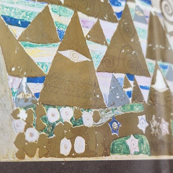 Gustav Klimt Print - Dancing Girl With Spirals & Geometric Patterns Gilded Frame - Picture 7 of 11